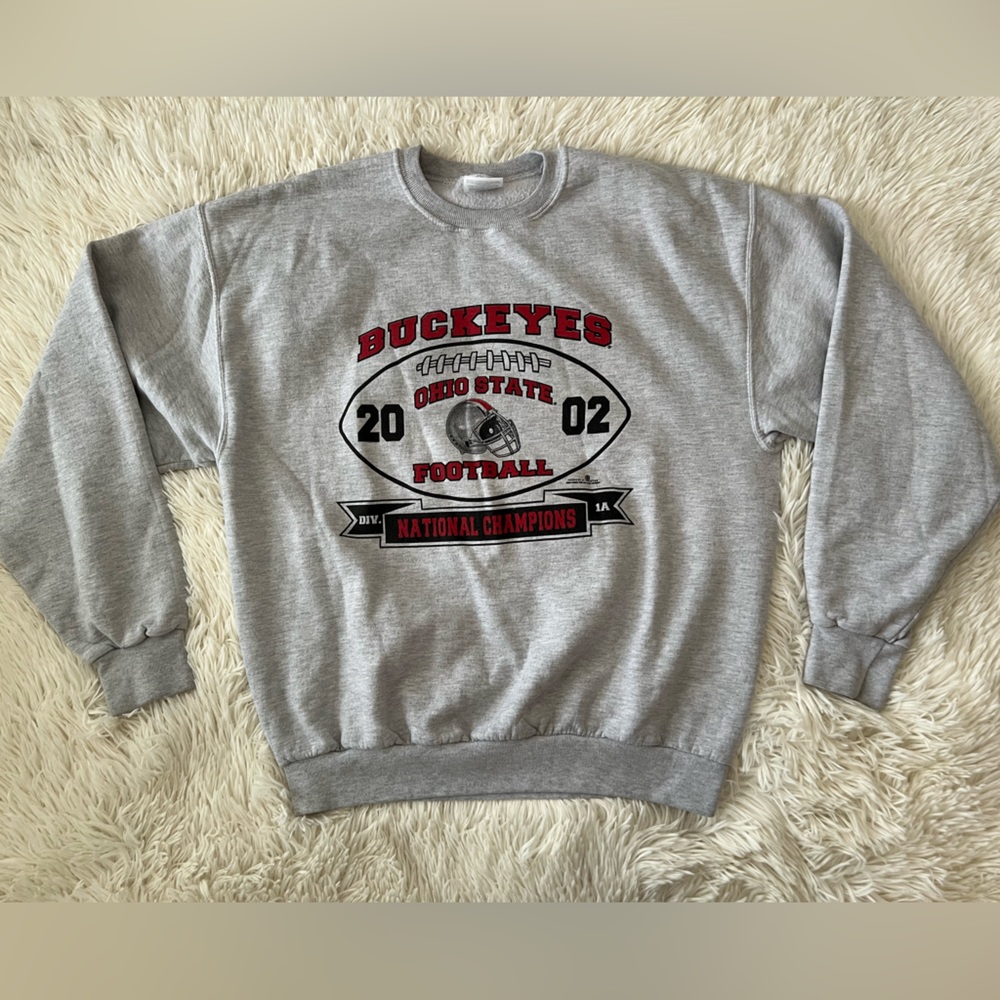 Ohio State Buckeyes 2002 Championship Crewneck Sweatshirt Size Large